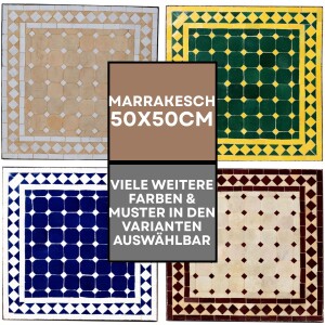 Marokkanischer Mosaiktisch Marrakesch Ø50x50 cm |...