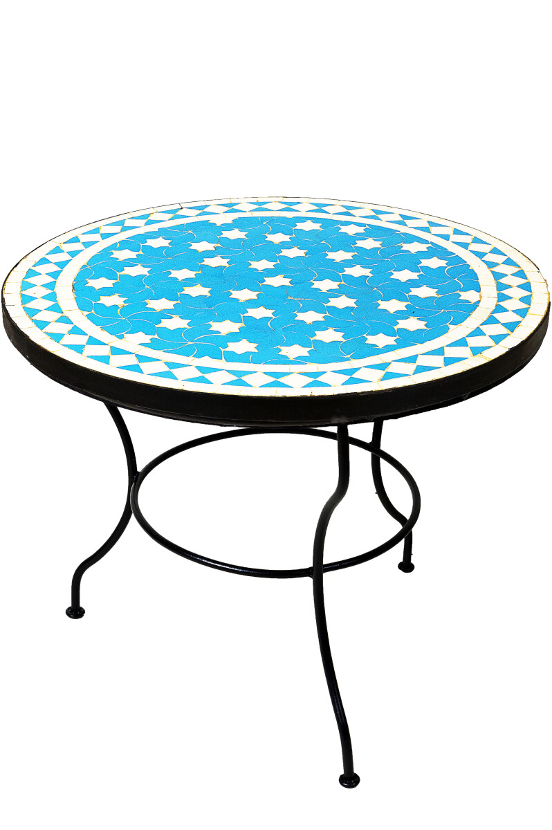 Marokkanischer Mosaiktisch Estrella, 60cm, 45cm hoch