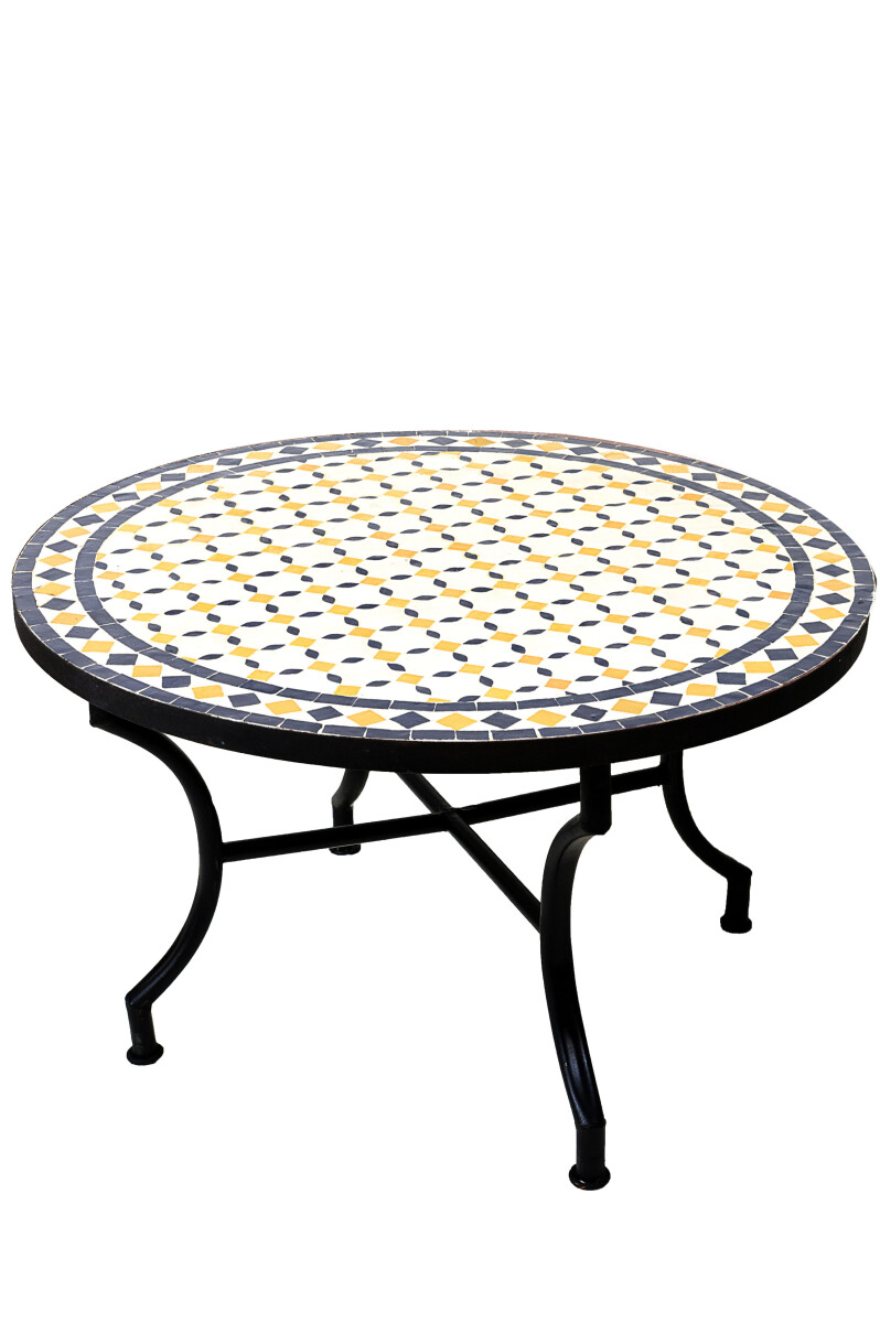 Marokkanischer Mosaiktisch Giralda ø 80cm , 45cm hoch