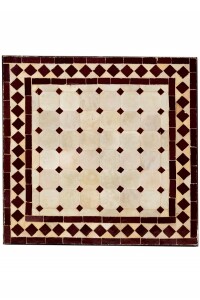 Marokkanischer Mosaiktisch Marrakesch 50x50cm, 45cm hoch