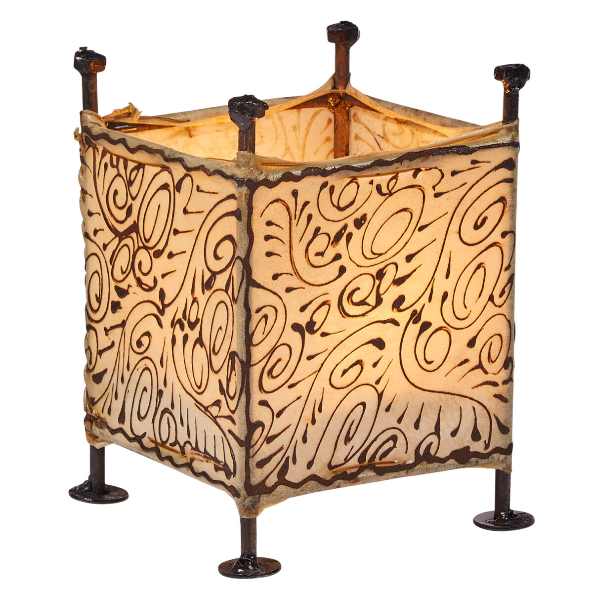 Mediterrane Windlicht Budur Natur box