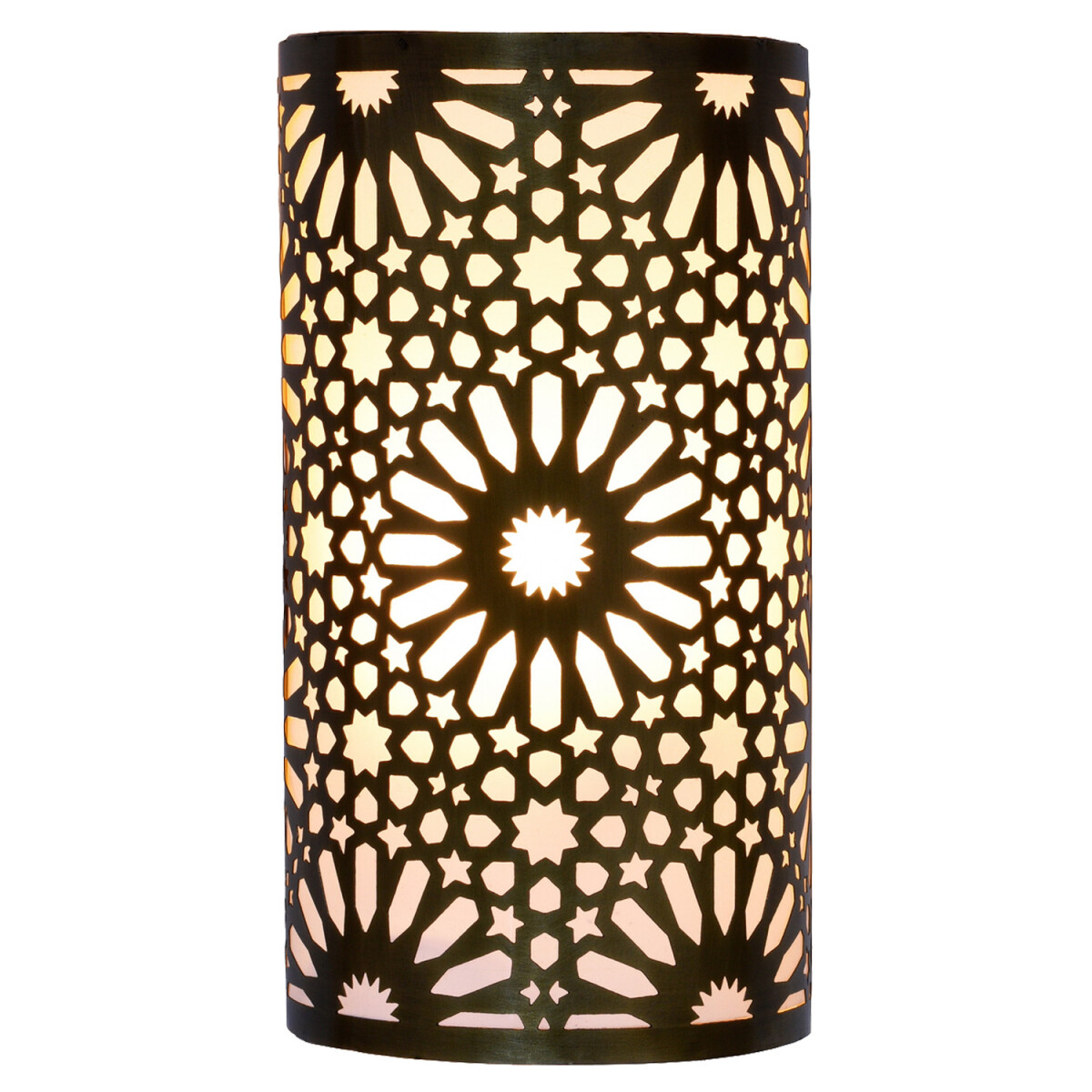 Marokkanische Wandlampe Yazid Gold Antik 29cm Vintage Boho H