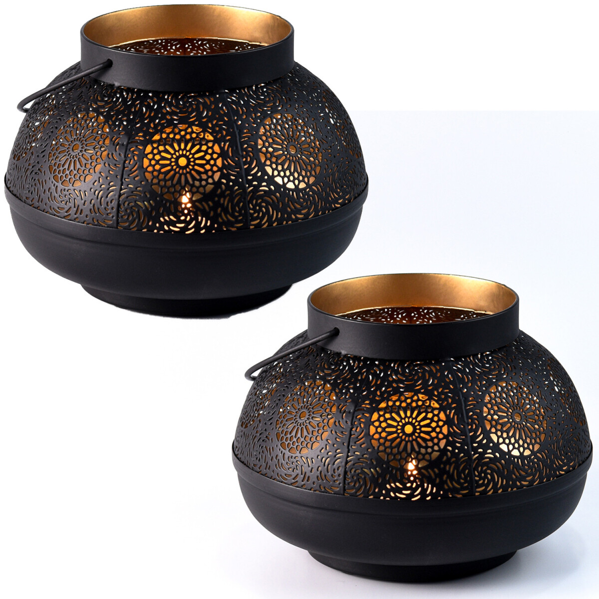 2er Set Orientalische Garten Windlicht T box