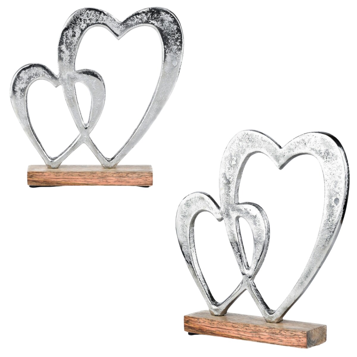 2er Set Herz Dekoaufsteller Dekoobjekt S box