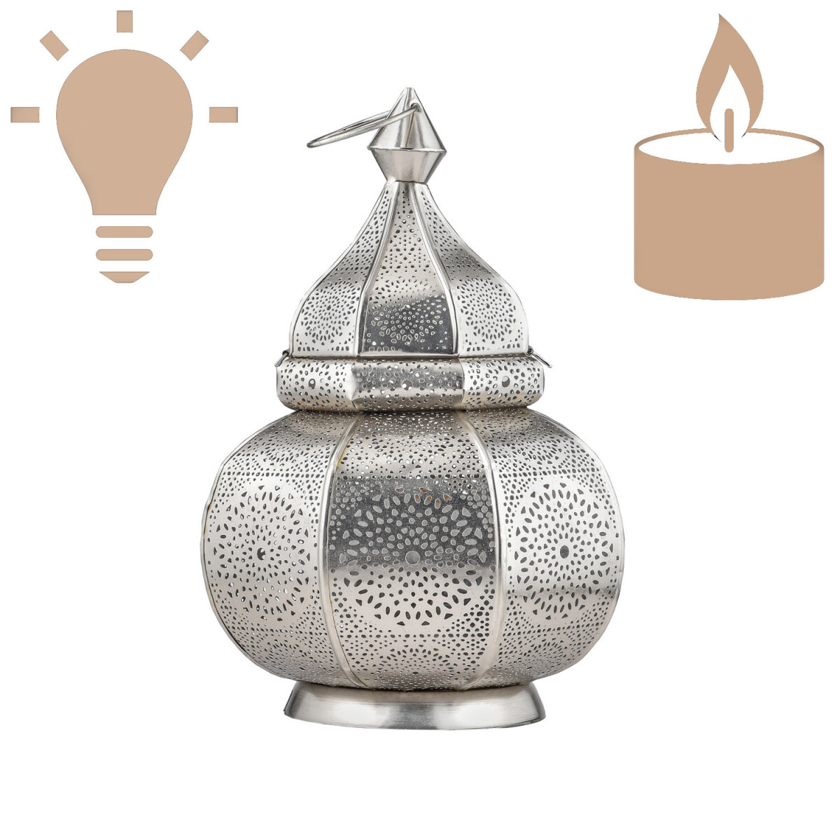 Orientalische Tischlampe Lamisa handgefe box