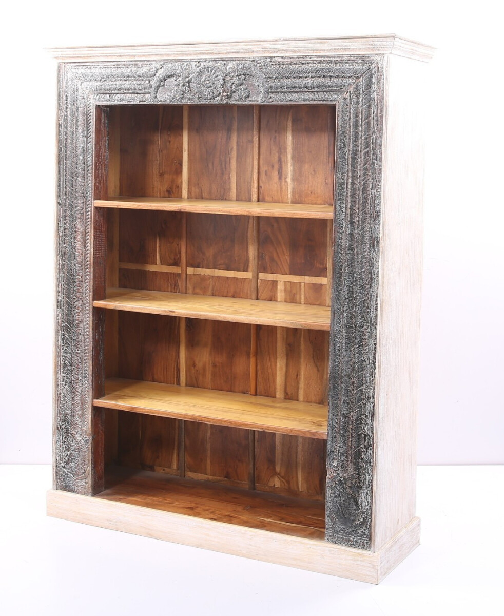 Vintage Regal B&uuml;cherregal Antik 210cm Muster -39-