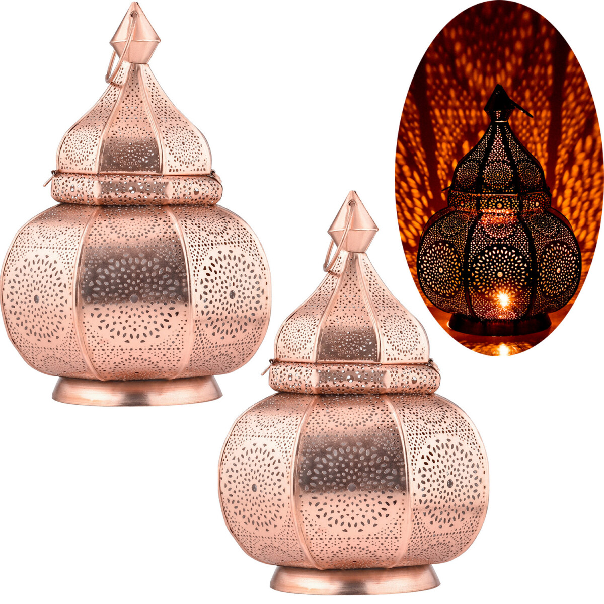 2er Set Orientalische Laterne Leuchte Ti box