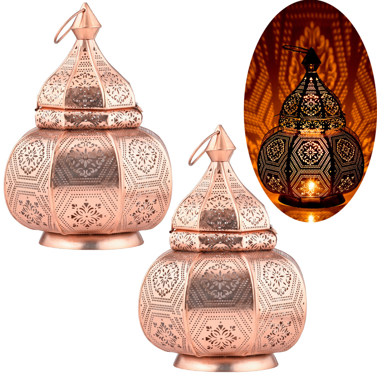 2er Set Orientalische Laterne Lampe Nach box