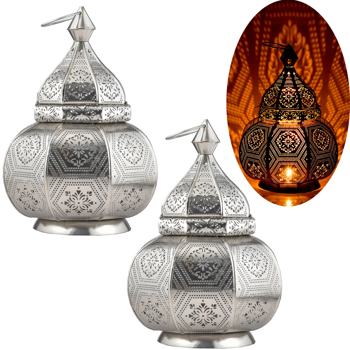 2er Set Orientalische Laterne Lampe Nach box