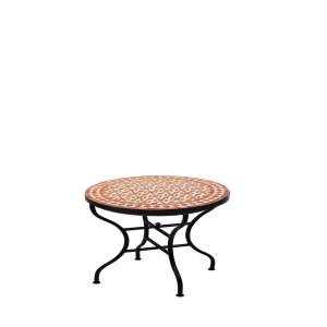 Marokkanischer Mosaiktisch Albaicin Beige Bordaux, 60cm,...