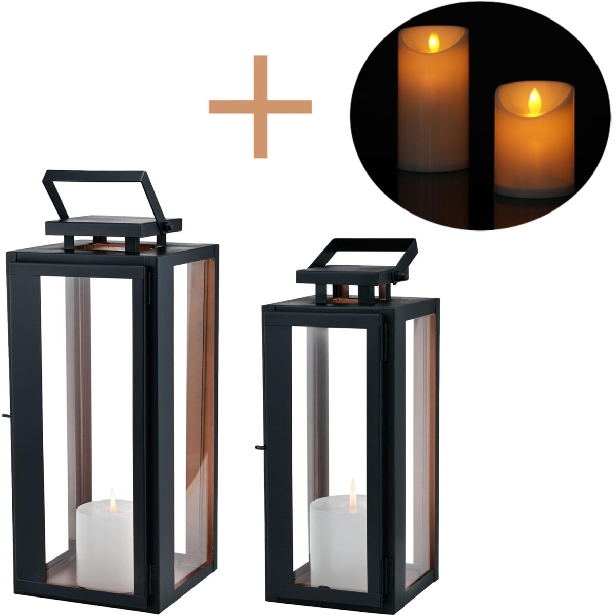 2er Set LED Skandinavisches Design Balko box