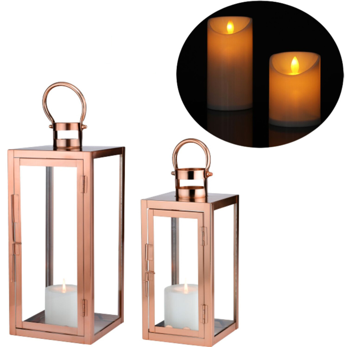 2er Set LED Skandinavisches Design Balko box