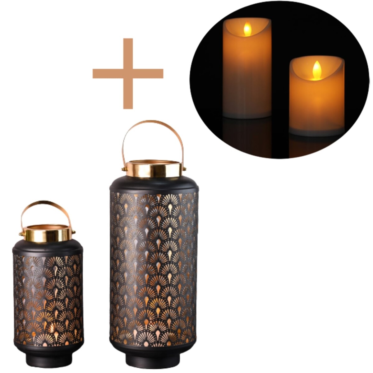 2er Set LED Gartenwindlicht Garten Later box