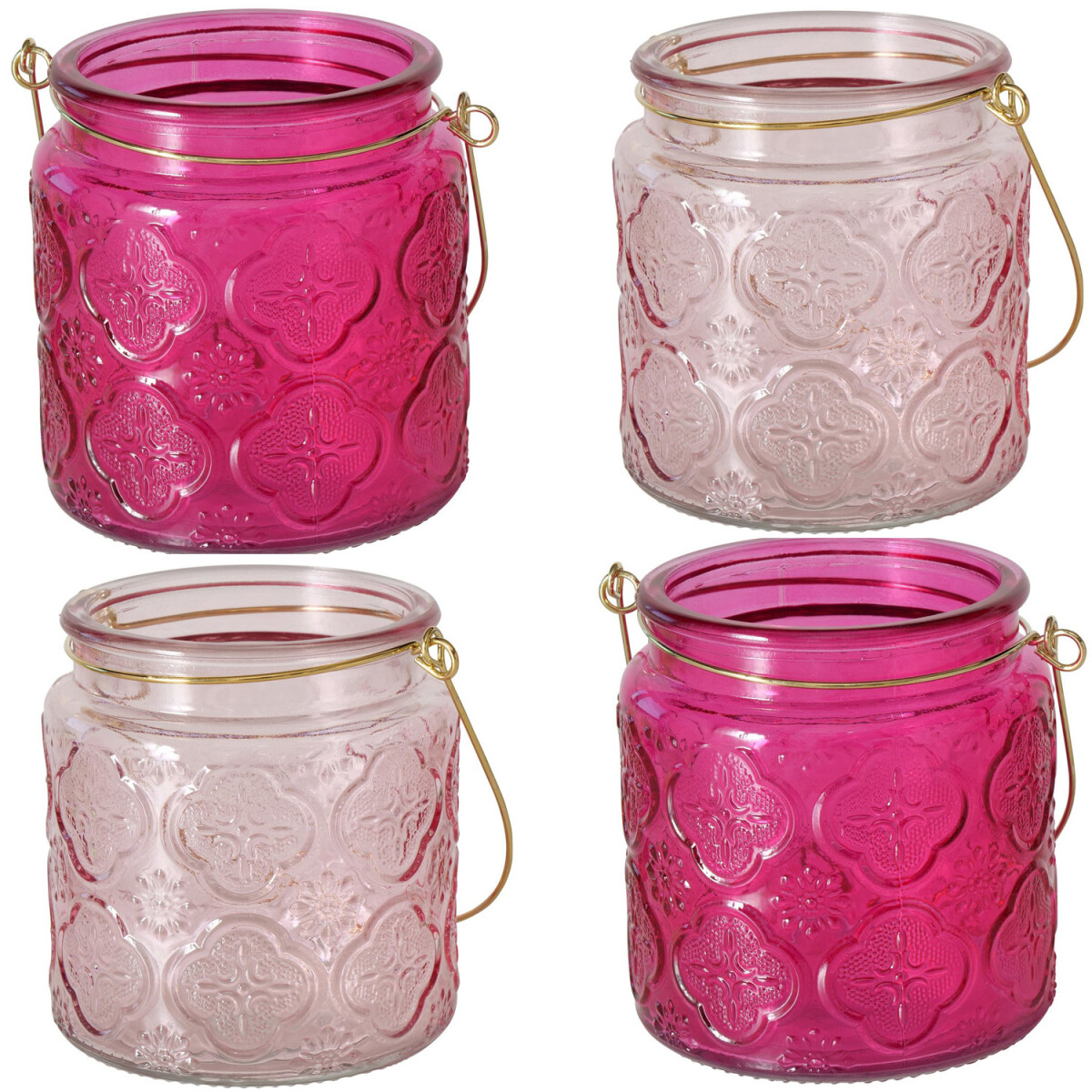 4er Set Vintage Teelichthalter Teelichtg box