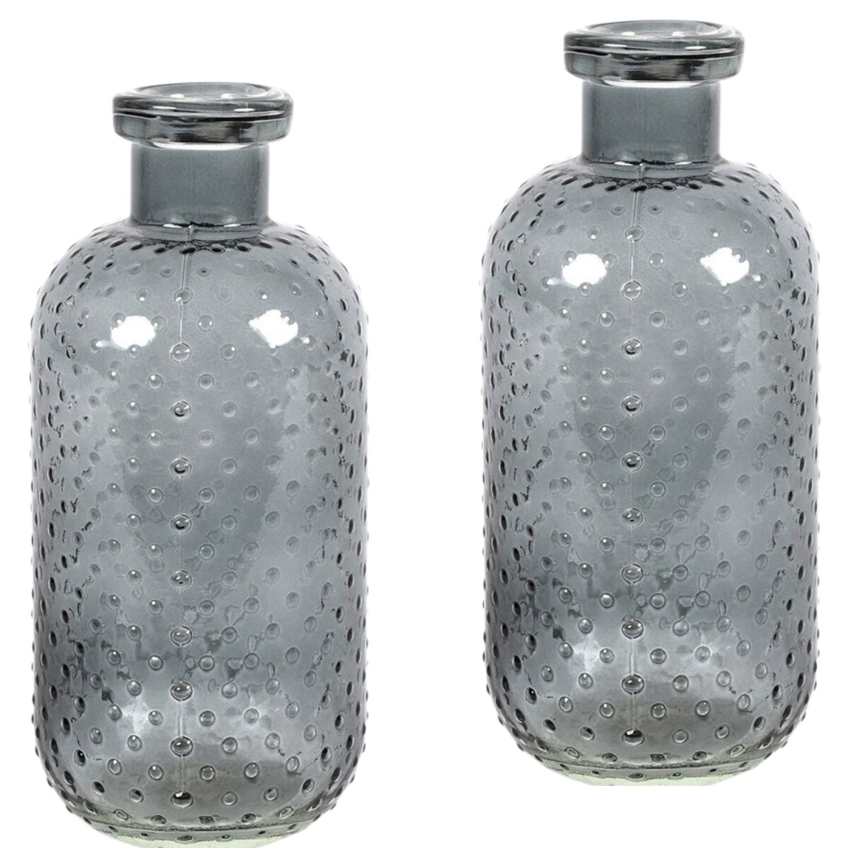 2er Set Aesthetic Deko Vase Blumenvase Missy Grau