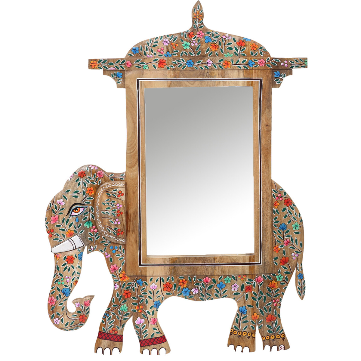 Boho Deko Wanddeko Wandspiegel Spiegel Akshara Bunt