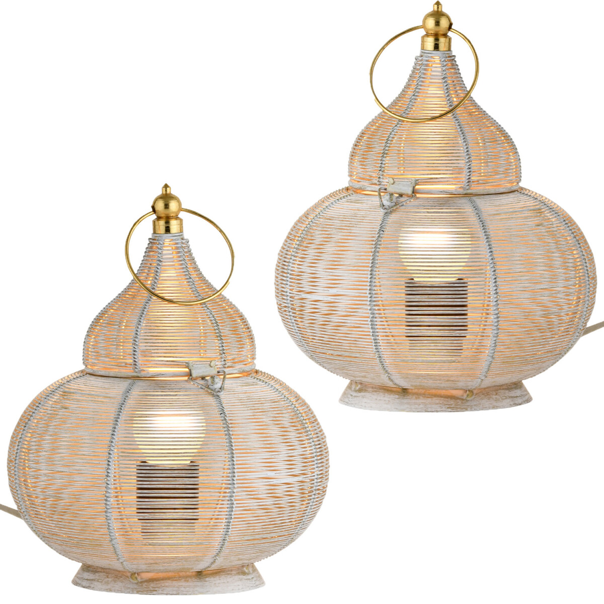2er Set Orientalische Deko Tischlampe Na box