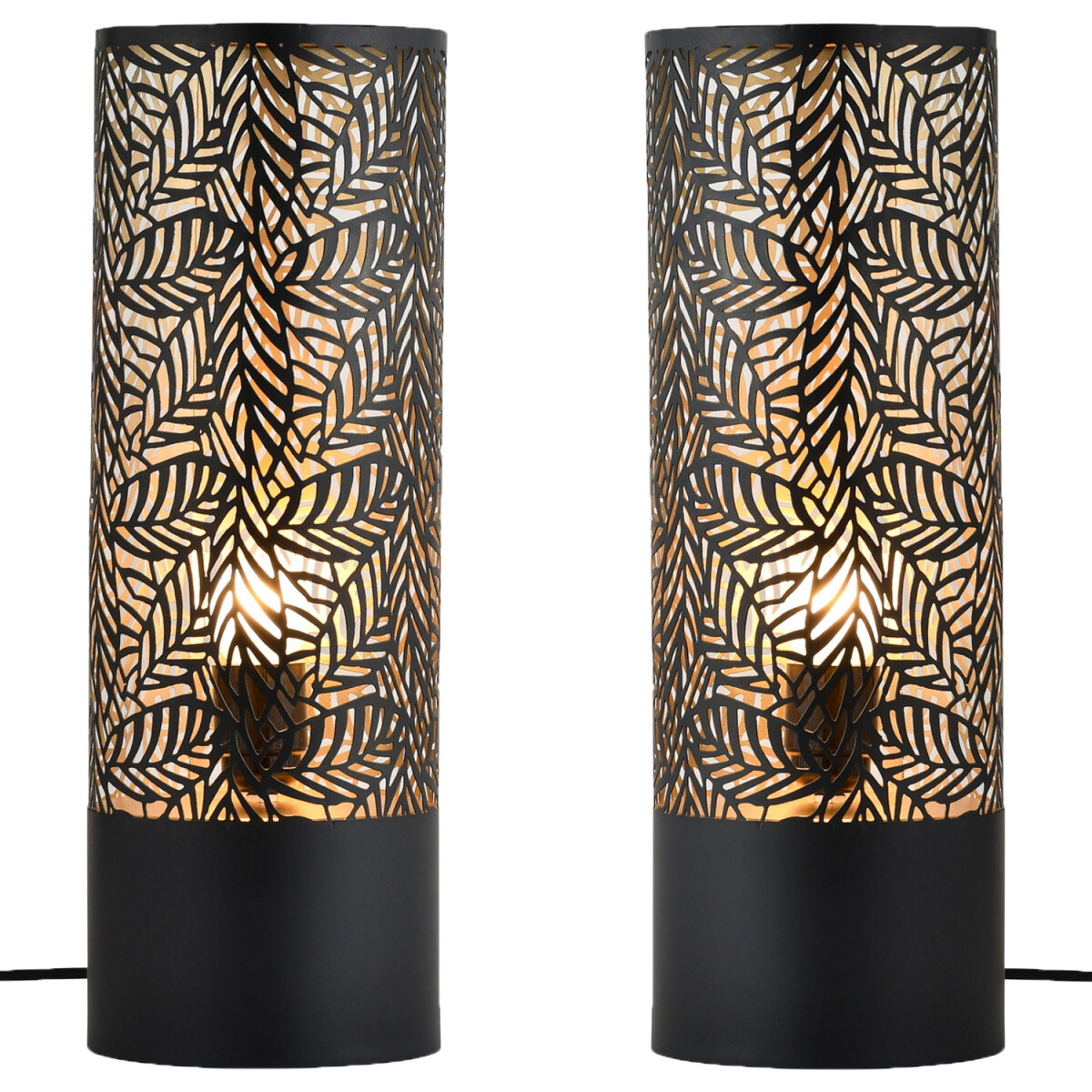 2er Set Skandinavische Deko Tischlampe Nachttischlampe Verdu