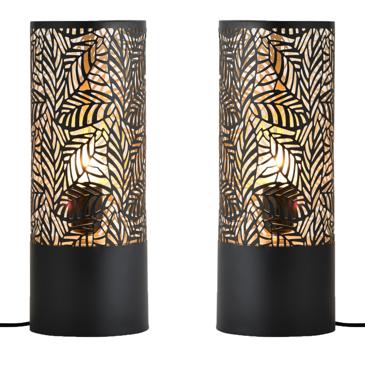 2er Set Skandinavische Deko Tischlampe Lampe Nachttischlampe