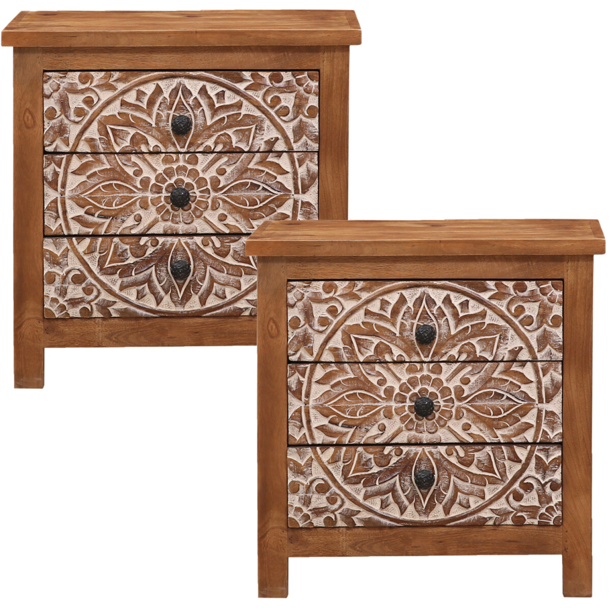 2er Set Orientalische Möbel Nachttische Kommode Nachtsc