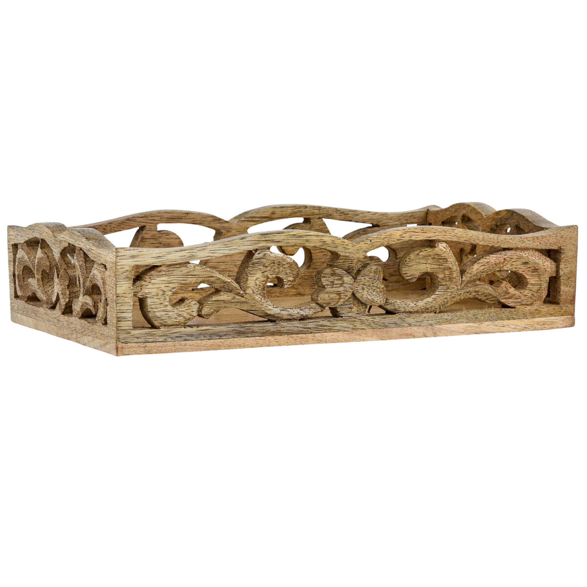 Boho Deko Tablett Serviertablett Holztab box