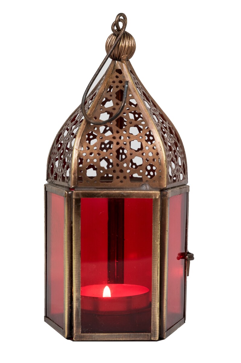 Orientalische Laterne Meena - Rot box
