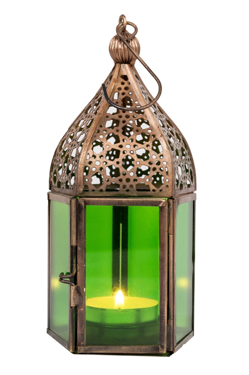 Orientalische Laterne Meena - Grün box