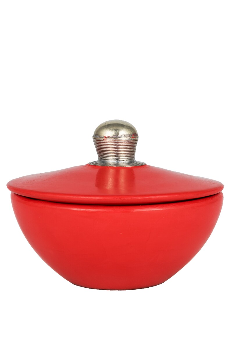 Marokkanische Tadelakt Dose Freira - Rot box