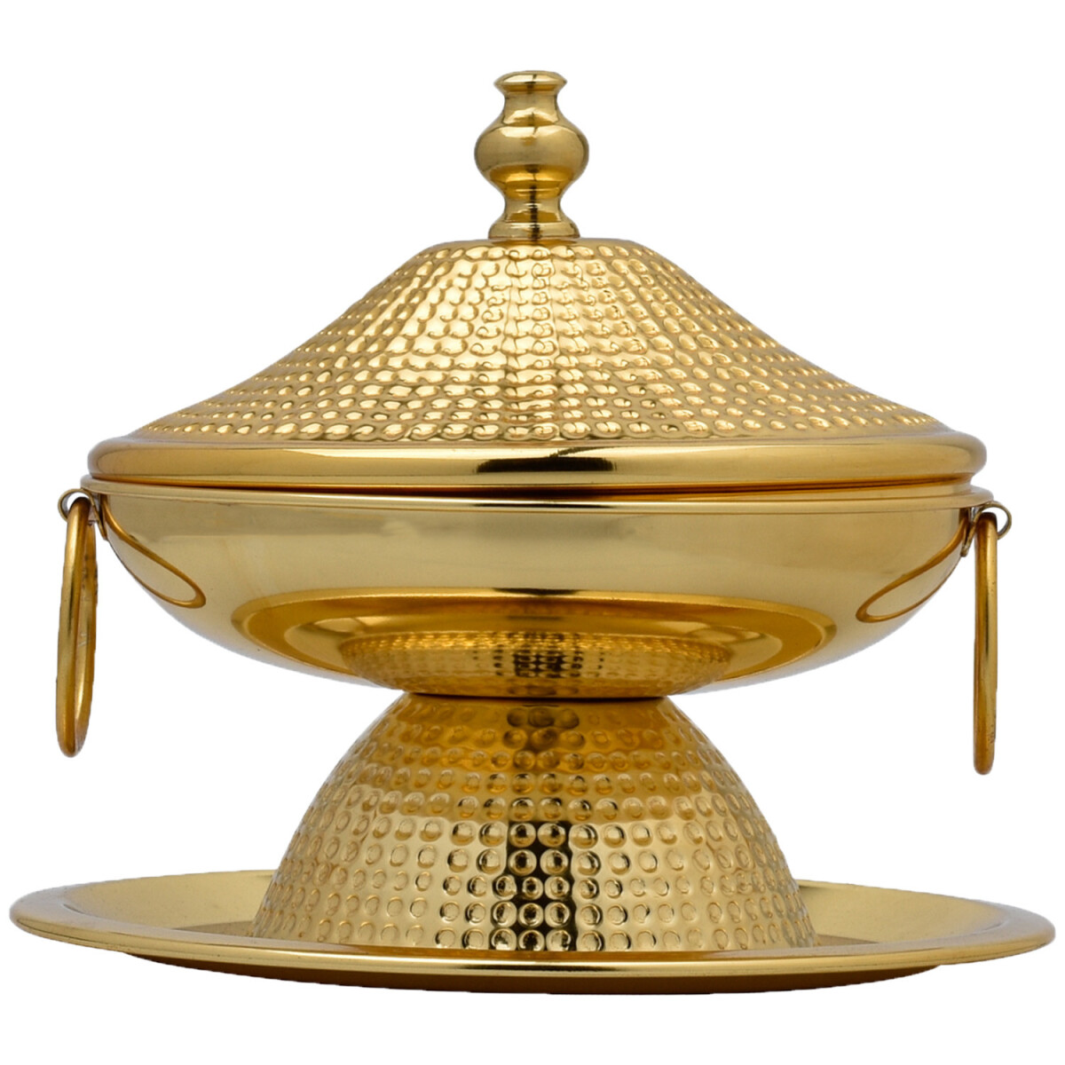 Orientalische Zuckerdose Kahina handgefertigt aus Messing, G