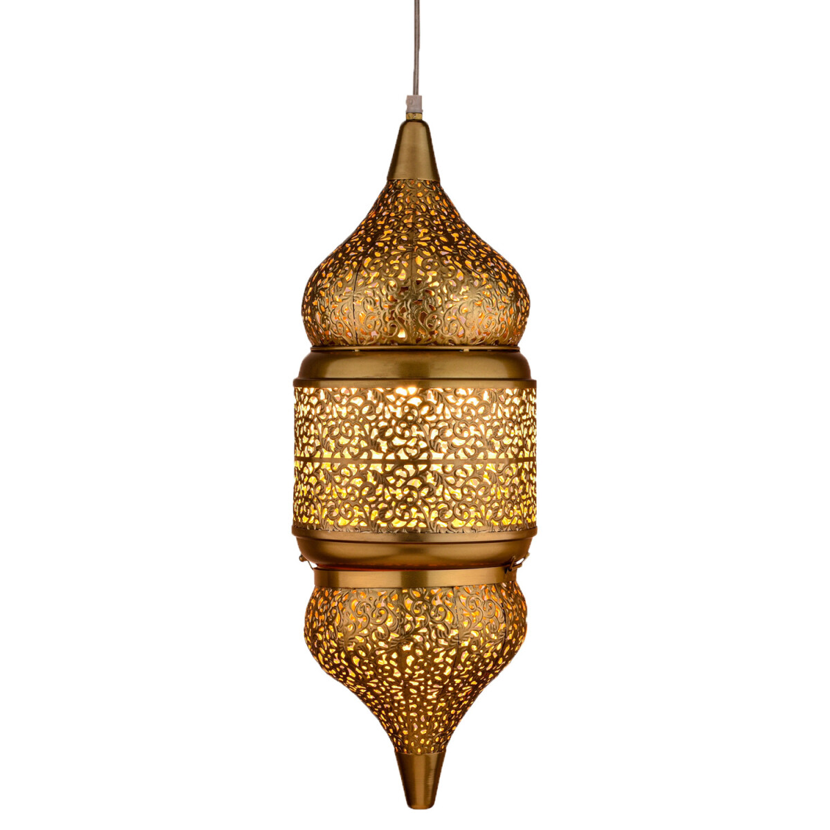 Orientalische Pendelleuchte Imano Gold 56cm | Handarbeit &am