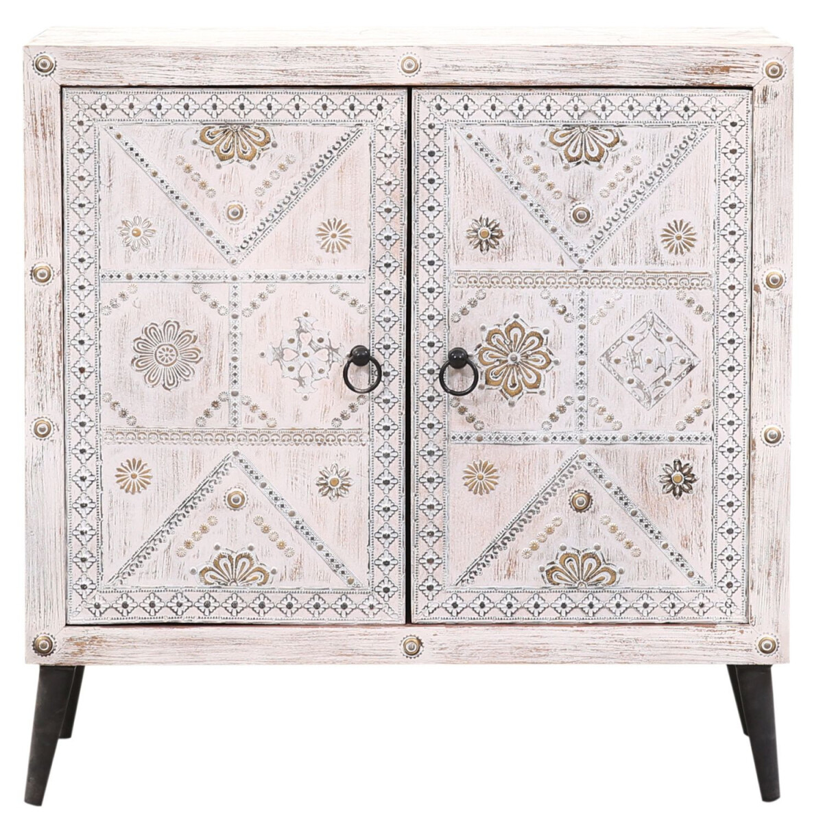 Boho Möbel Sideboard Kommode mit Türen Vaqui