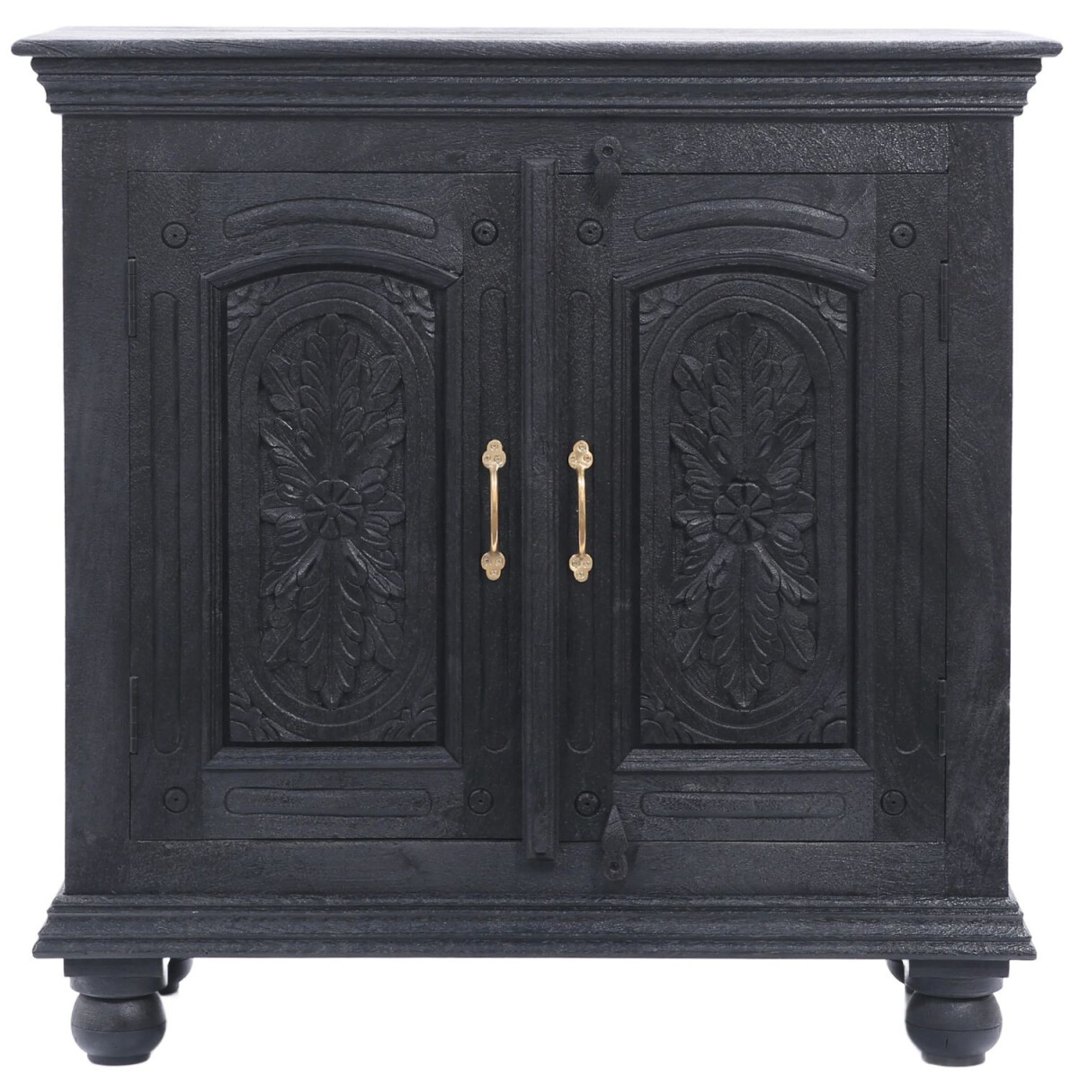 Vintage Möbel Sideboard Kommode aus Holz Serena Schwarz