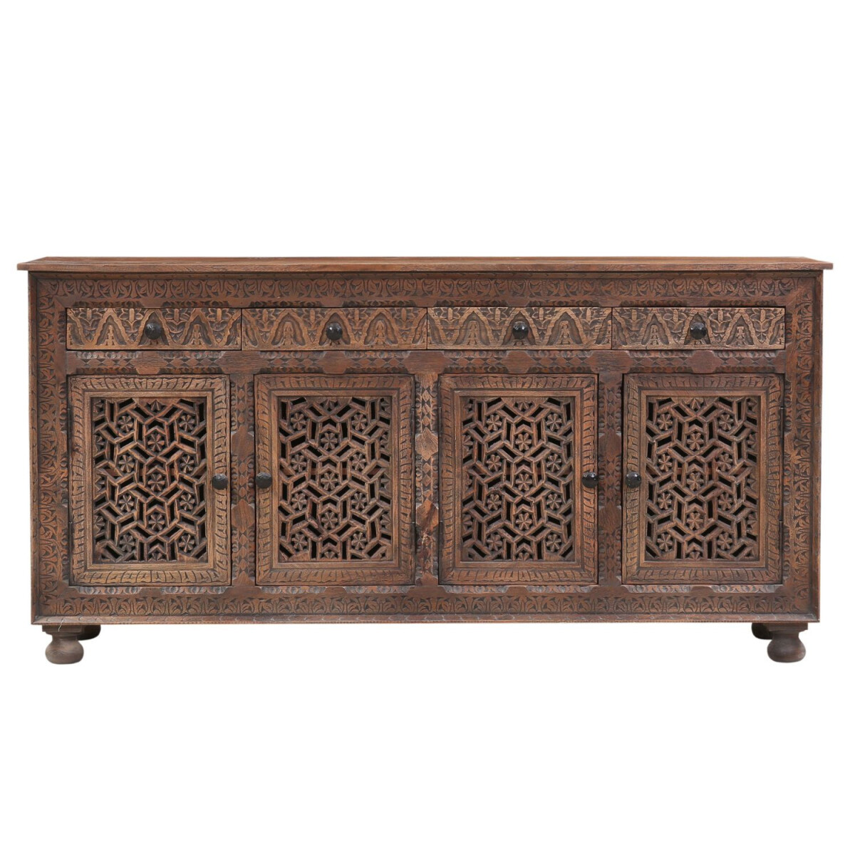 Skandinavische Vintage Sideboard Kommode Pedro Braun 180cm