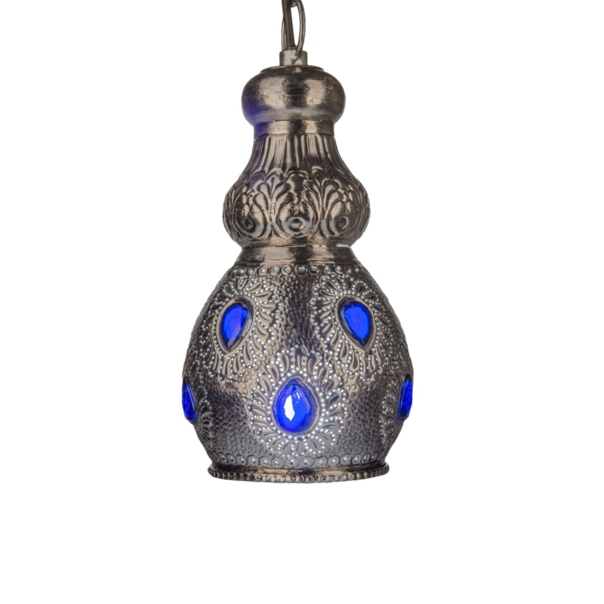 Marokkanische Esstischlampe Aissata modern aus Messing in Si