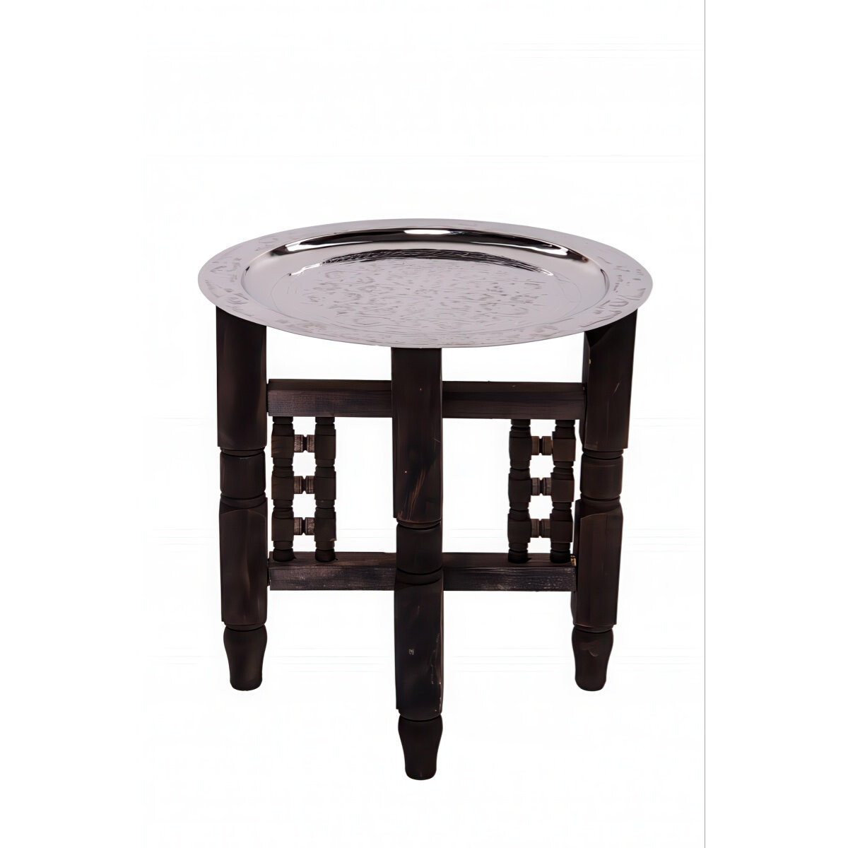 Orientalischer Tisch Mehdia - Silberfarb box