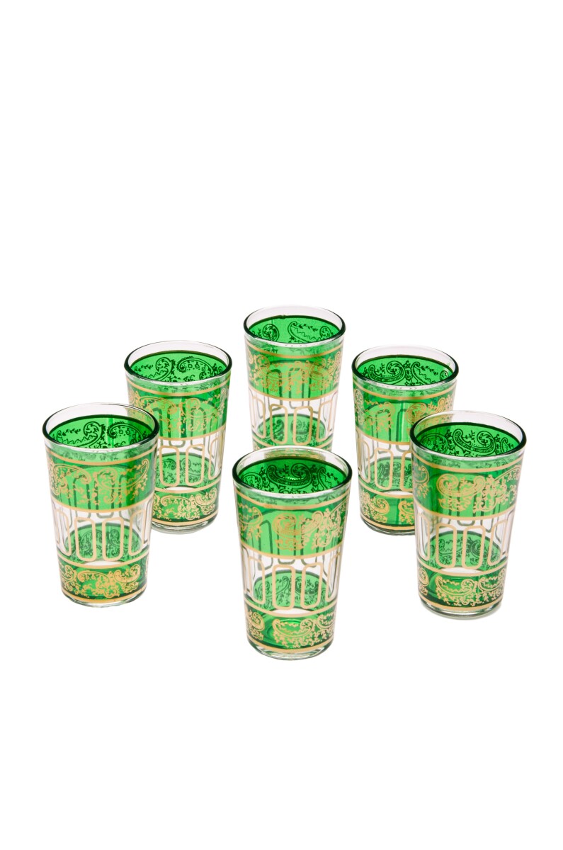 6x Orient Teeglas Lamia Grün - 6er SET