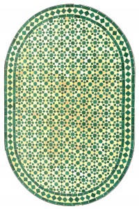 Marokkanischer Mosaiktisch Albaicin Beige Grün...