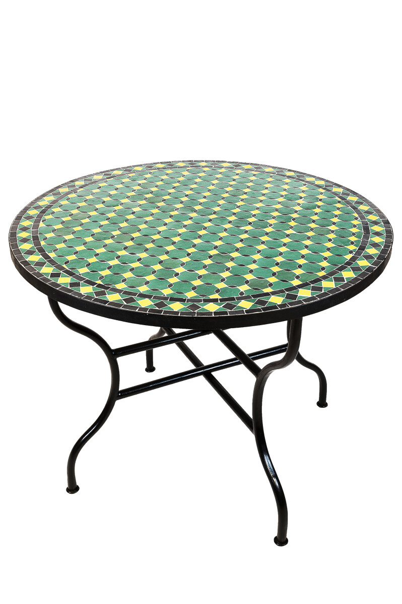 Marokkanischer Mosaiktisch Giralda Gr&uu box