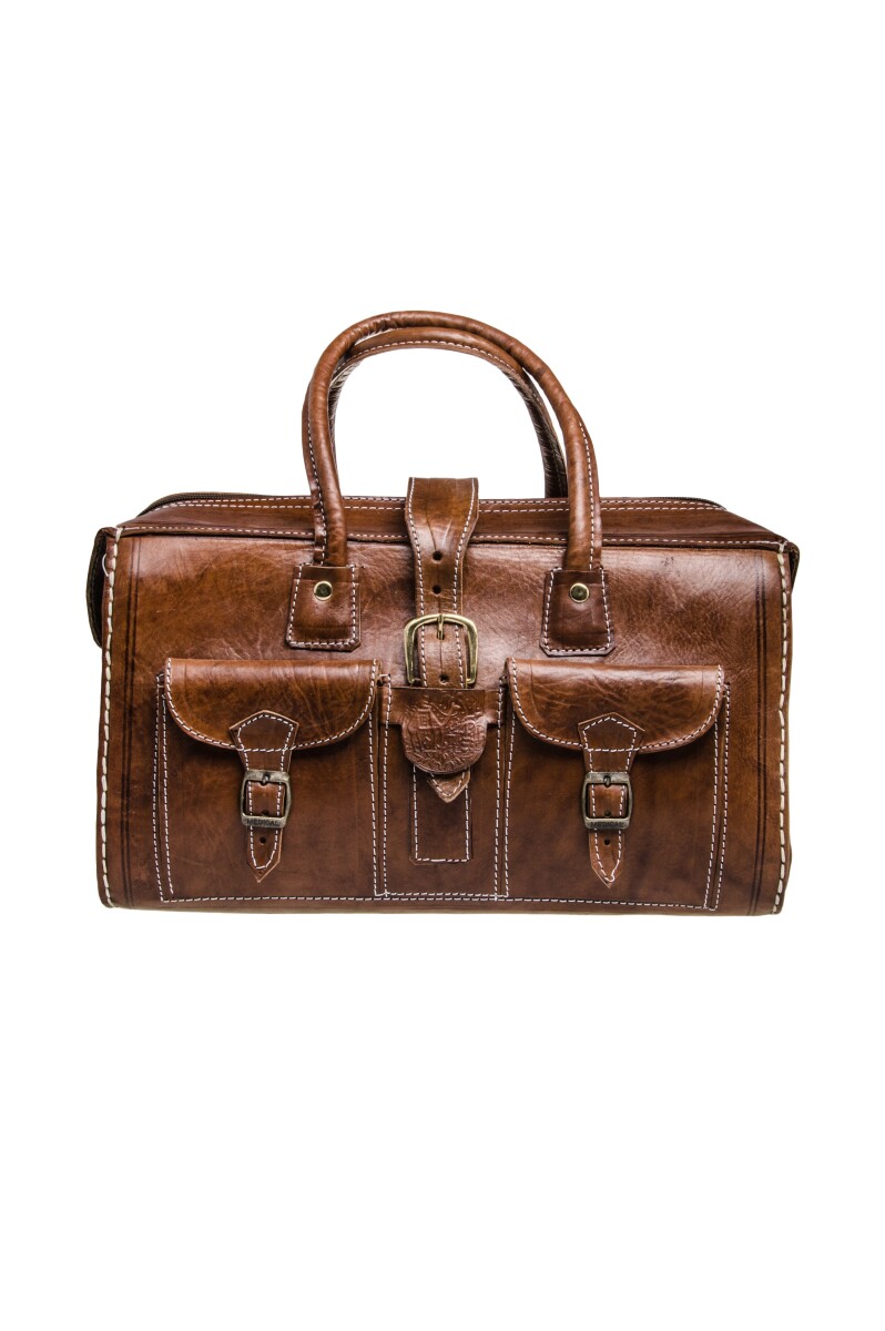 Marokkanische Leder Reisetasche Safara - box