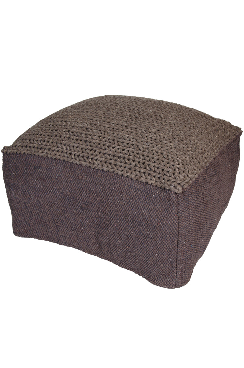 Sitzkissen Sitzpouf Bailee 60cm Eckig Braun