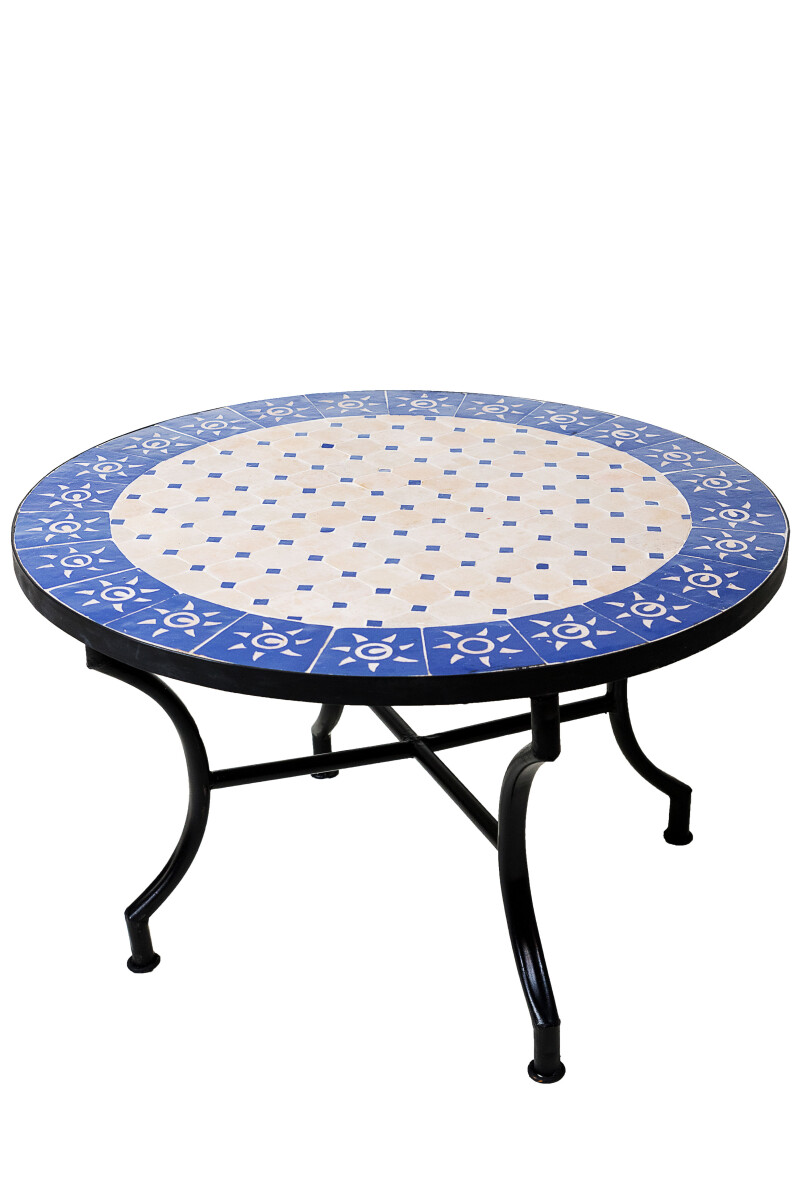 Marokkanischer Mosaiktisch Sonne Beige B box