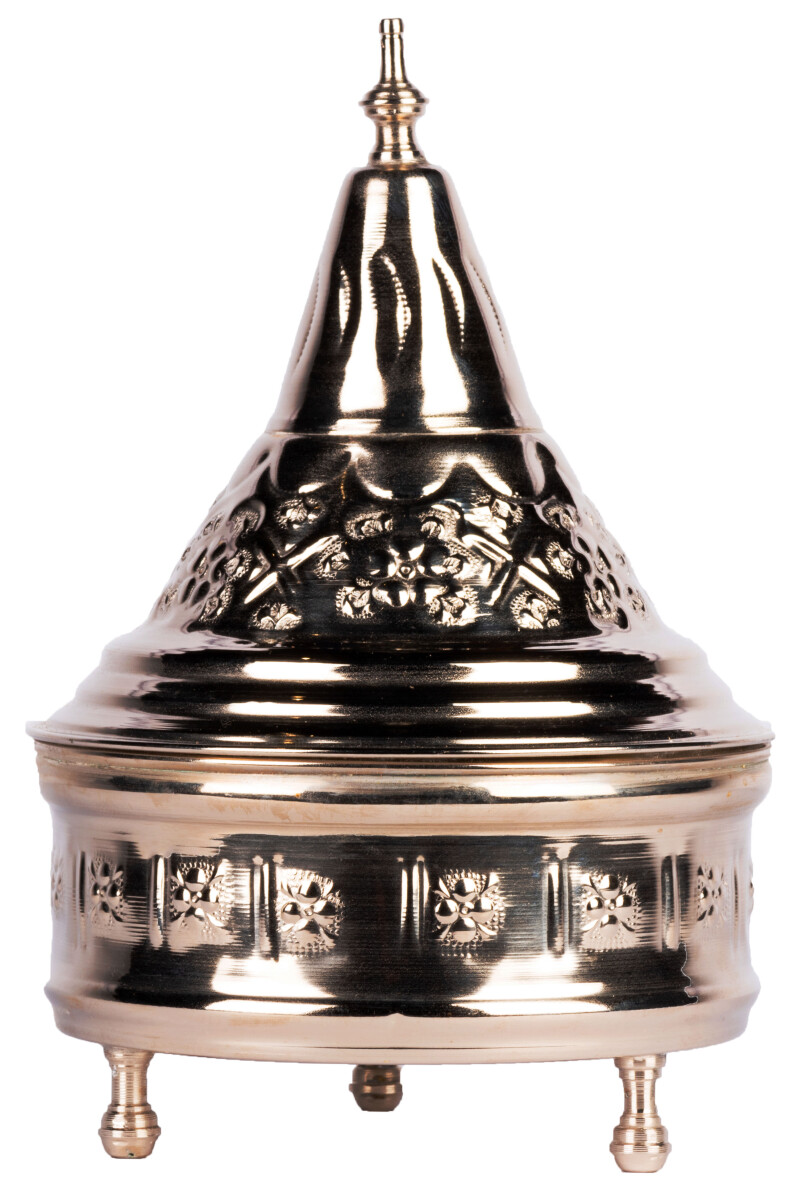 Dose Kinza Silber 20cm | Marokkanische M box