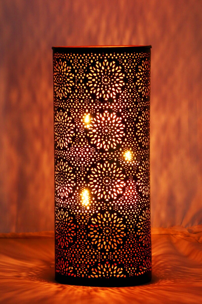 Orientalisches Windlicht Amelle schwarz box