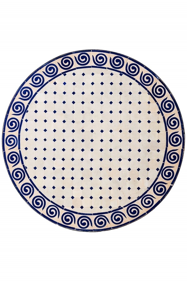 Marokkanische Gartentischplatte Spirale  box