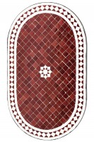 Marokkanischer Mosaiktisch Bilbao 100x60cm | Handarbeit